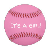 Es ist eine weibliche Geschlechtsoffenbarung Baseb Baseball (Rückseite)