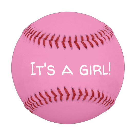 Es ist eine weibliche Geschlechtsoffenbarung Baseb Baseball (Vorderseite)