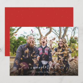 Es ist eine wunderbare Foto-Ferienkarte Feiertagskarte