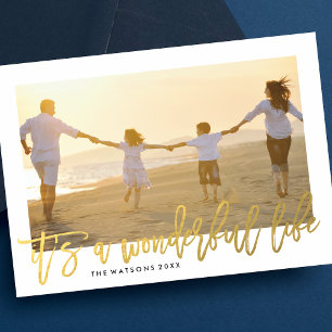 Es ist eine wunderbare Lebensferien-Fotokarte Feiertagskarte