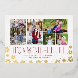 Es ist eine wunderbare MultiFoto Foil Foil Ferienk Folien Feiertagskarte