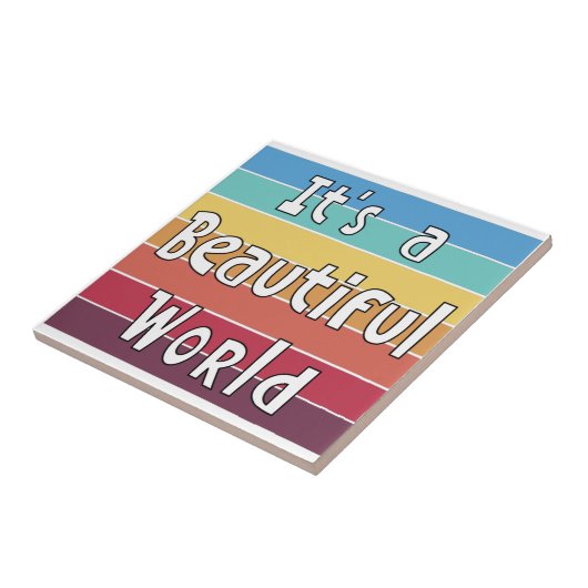 Es ist eine wunderschöne Welt Fliese (Seite)