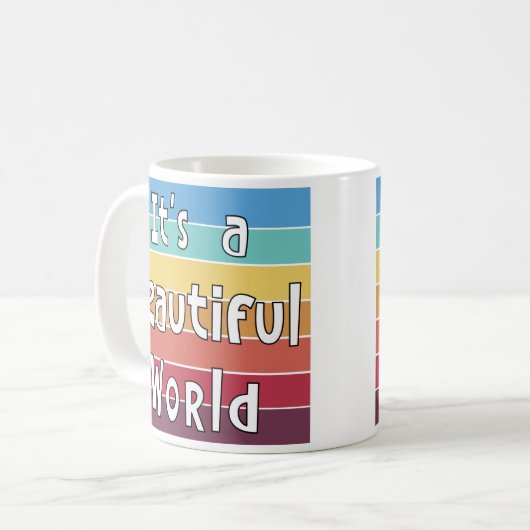 Es ist eine wunderschöne Welt Kaffeetasse (Vorderseite Links)