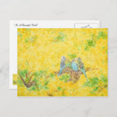 Es ist eine wunderschöne Welt Postkarte (Vorne/Hinten)