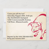 Es ist eine würzige GRILLEN und scharfe Party Einl Einladung (Rückseite)