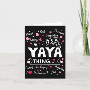 Es ist eine Yaya Sache Lustige Sprüche Niedlich Om Karte