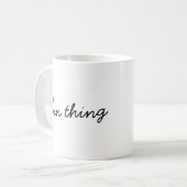 Es ist eine Zwillingsfrage | Moderne, aufeinander Kaffeetasse (Vorderseite Links)
