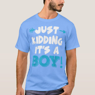 Es ist einfach ein Junge, der blauer Mädchen ist, T-Shirt