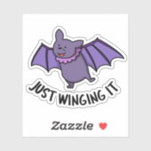 Es ist einfach ein lustiger Bat Pun Aufkleber (Blatt)