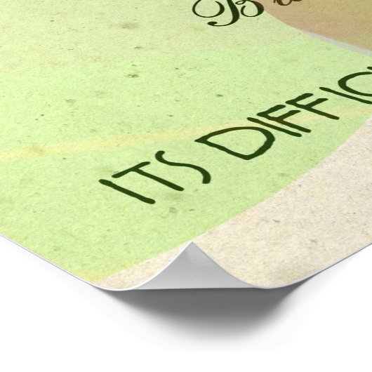 Es ist einfach, glücklich zu sein poster (Ecke)