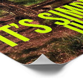 Es ist einfach... Just Go Run - Motivierend Poster (Ecke)