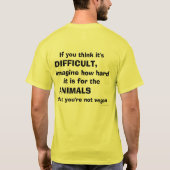 Es ist EINFACH, VEGAN zu sein! T-Shirt (Rückseite)