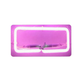 ES IST ELEKTRISCH! NEON SIGN Drucken Sie Ihre eige Adressaufkleber