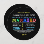 ES IST ELEKTRISCH! NEON SIGN Wedding Einladung (Vorne/Hinten)