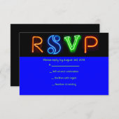 ES IST ELEKTRISCHE Bar BAT Mitzvah RSVP-Karte RSVP Karte (Vorne/Hinten)