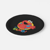 Es ist Elmo Pappteller (Schrägansicht)