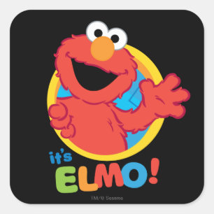 Es ist Elmo Quadratischer Aufkleber