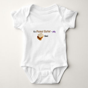 Es ist Erdnuss Butter-Gelee Zeit! Baby Strampler