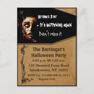 Es ist Ereignis wieder Postcard laden Einladungspostkarte