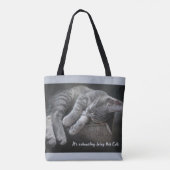 Es ist erschöpfend, so niedlich zu sein tasche (Rückseite)