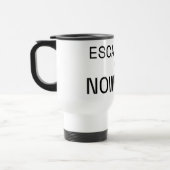 Es ist eskaliert Nirgendwo Isolierte Pendler-Typog Reisebecher (Links)