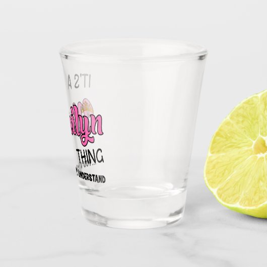 Es ist etwas Marilyn, was man nicht verstehen würd Schnapsglas (Rechts)