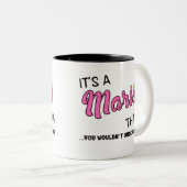 Es ist etwas, was du nicht verstehen würdest zweifarbige tasse (VorderseiteRechts)