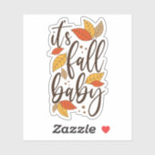 Es ist Fall Baby Aufkleber (Blatt)