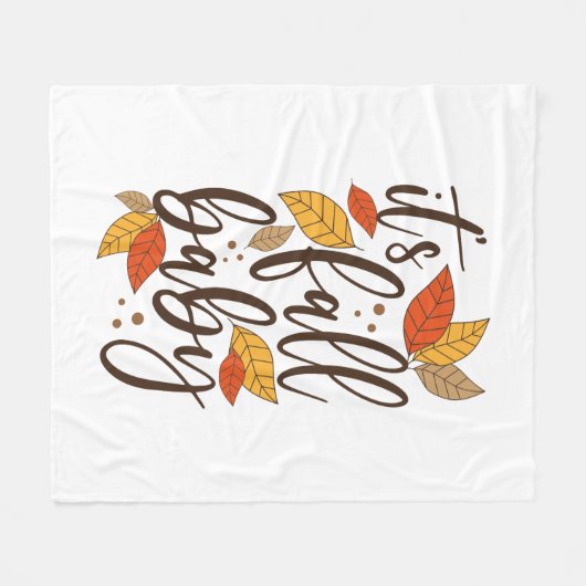 Es ist Fall Baby Fleecedecke (Vorderseite (Horizontal))