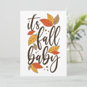 Es ist Fall Baby Karte (Stehend Vorderseite)