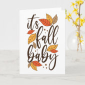 Es ist Fall Baby Karte (Gelbe Blume)