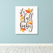 Es ist Fall Baby Leinwanddruck (Insitu (Holzboden))