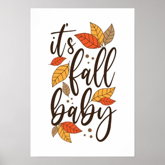Es ist Fall Baby Poster (Vorne)