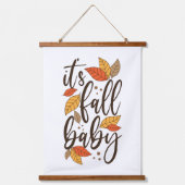 Es ist Fall Baby Wandteppich Mit Holzrahmen (Vorderseite)