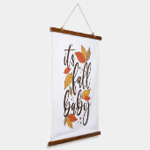 Es ist Fall Baby Wandteppich Mit Holzrahmen (Gewinkelt)