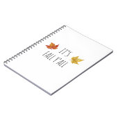 Es ist Fall Sie Rae Dunn inspirierter Notizblock (Linke Seite)