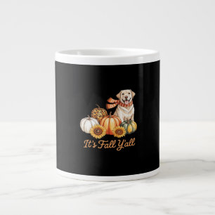 Es ist Fall Y’all Dog Leopard Pumpkin Fall Creativ Jumbo-Tasse