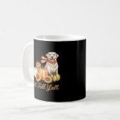 Es ist Fall Y’all Dog Leopard Pumpkin Fall Creativ Kaffeetasse (Vorderseite Links)