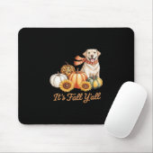 Es ist Fall Y’all Dog Leopard Pumpkin Fall Creativ Mousepad (Mit Mouse)