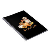 Es ist Fall Y’all Dog Leopard Pumpkin Fall Creativ Notizblock (Rechte Seite)