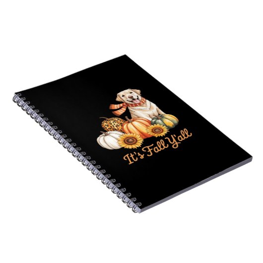 Es ist Fall Y’all Dog Leopard Pumpkin Fall Creativ Notizblock (Rechte Seite)
