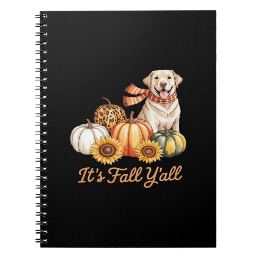 Es ist Fall Y’all Dog Leopard Pumpkin Fall Creativ Notizblock (Vorderseite)