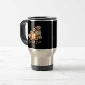 Es ist Fall Y’all Dog Leopard Pumpkin Fall Creativ Reisebecher (Vorderseite Links)
