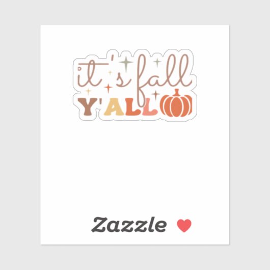 Es ist Fall Y’all, Fall Pumpkin Skelett Creepy Lea Aufkleber (Blatt)