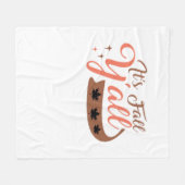 Es ist Fall Y’all, Fall Pumpkin Skelett Creepy Lea Fleecedecke (Vorderseite (Horizontal))