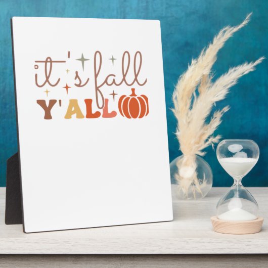 Es ist Fall Y’all, Fall Pumpkin Skelett Creepy Lea Fotoplatte (Seite)