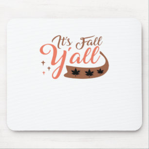 Es ist Fall Y’all, Fall Pumpkin Skelett Creepy Lea Mousepad