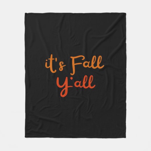 Es ist Fall Y’all Happy Fall Y’all Retro Style Fleecedecke (Vorderseite)