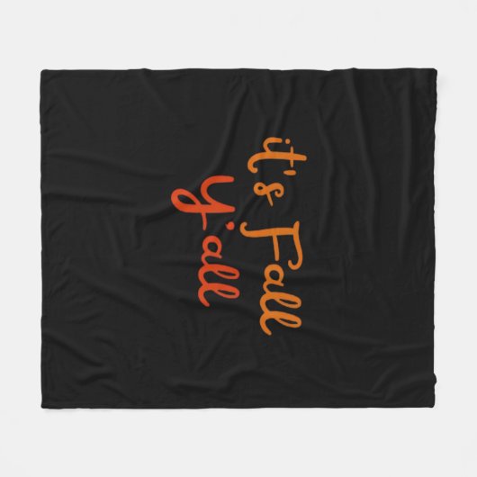 Es ist Fall Y’all Happy Fall Y’all Retro Style Fleecedecke (Vorderseite (Horizontal))
