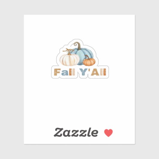 Es ist Fall Y’all, Herbstsaison, Pumpkins Aufkleber (Blatt)